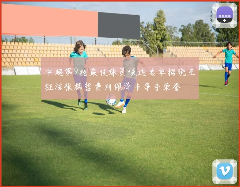 中超第9轮最佳球员候选名单揭晓王钰栋张稀哲费利佩泽卡争夺荣誉